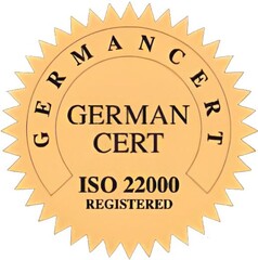 GermanCert ISO 22000 registered