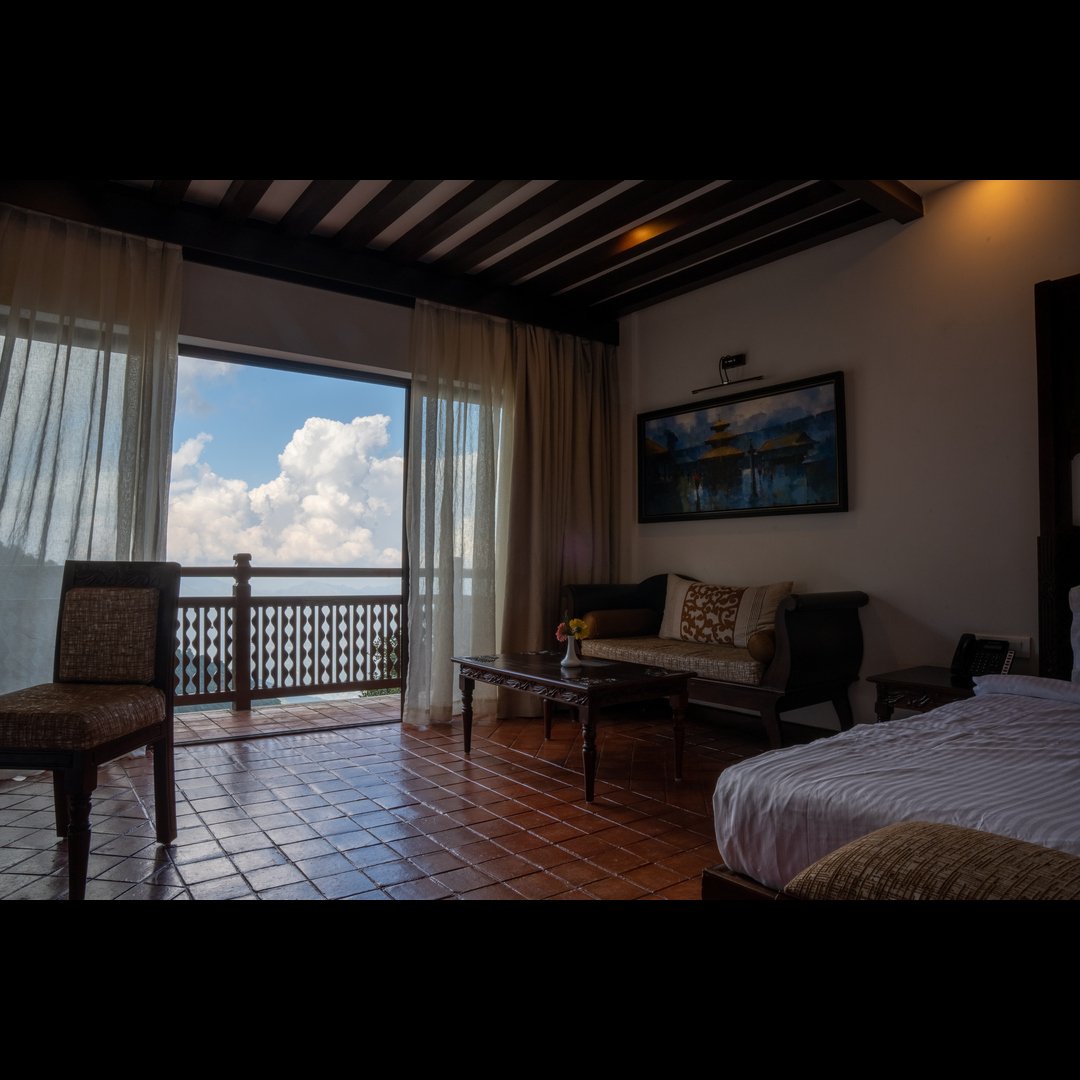 Deluxe King Room interior at Chandragiri Hills Resort