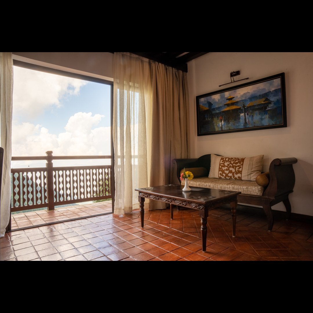 Deluxe Twin Room balcony at Chandragiri Hills Resort