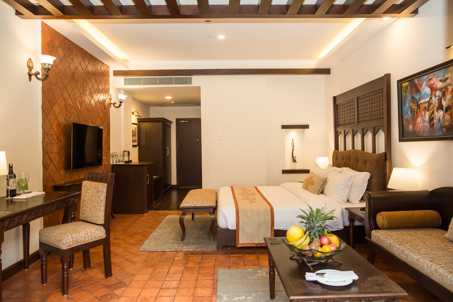 Elevated Deluxe Mountain View King Room at Chandragiri Hills Resort