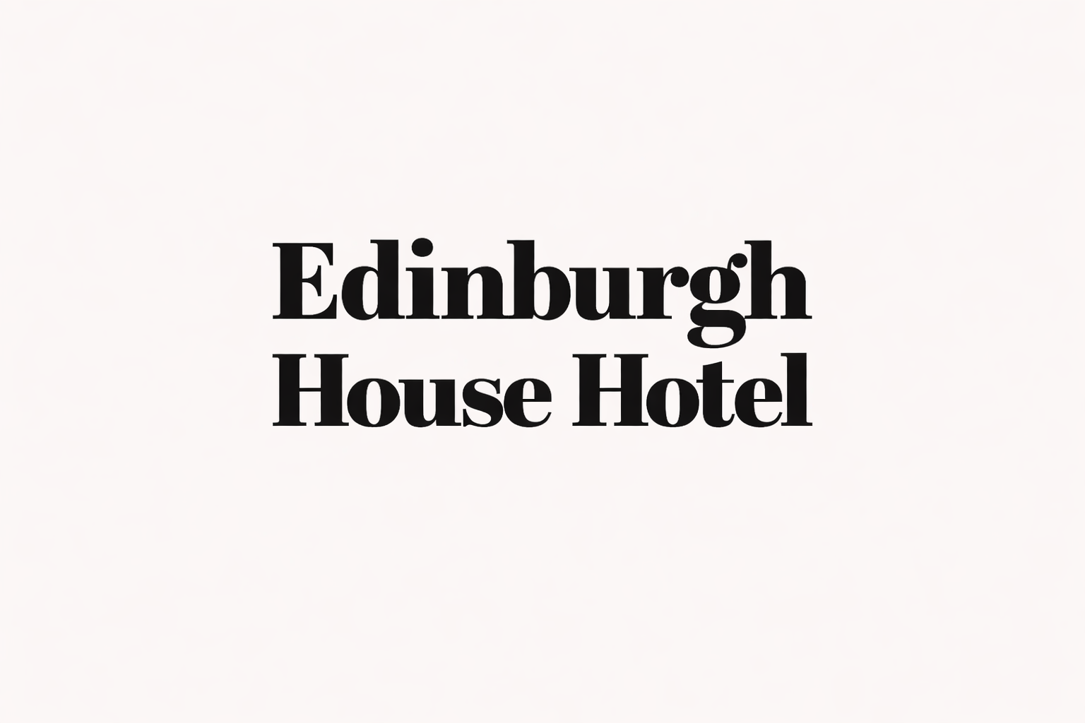 Edinburgh House Hotel